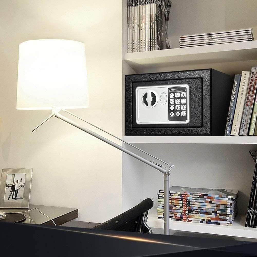 Electronic Digital Metal Safe Box with Keys