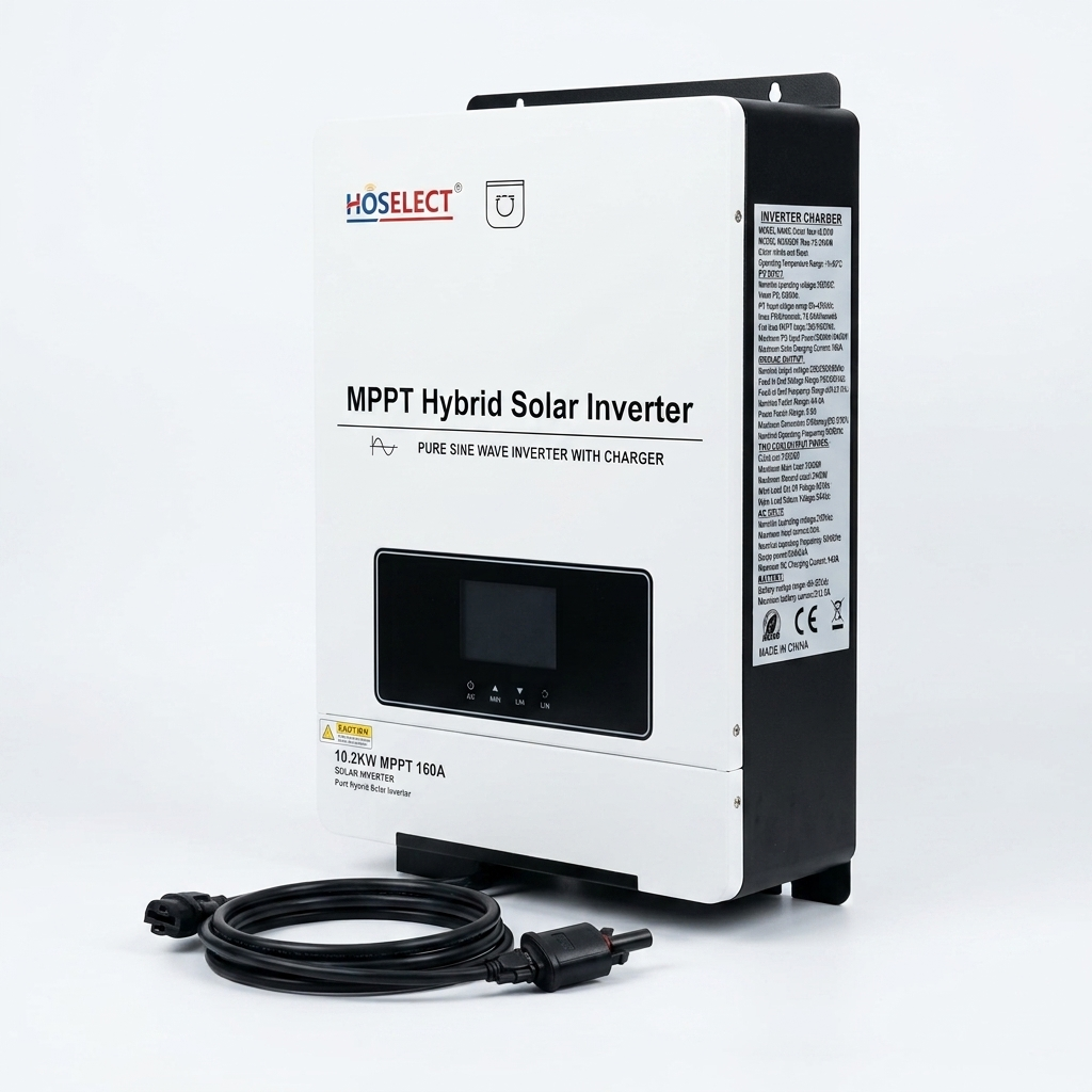 48V 10.2kW MPPT Hybrid Solar Inverter with Wi-Fi