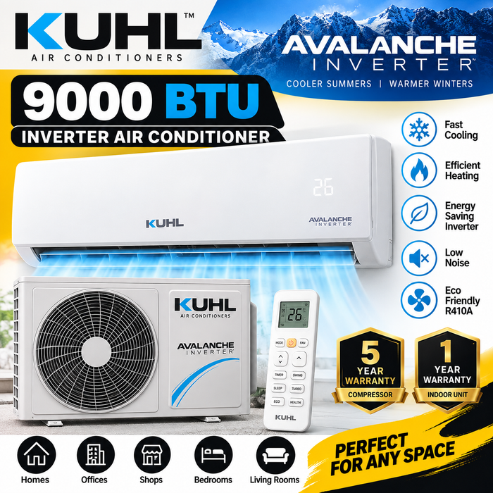 KUHL 9,000 BTU Avalanche Inverter Air Conditioner
