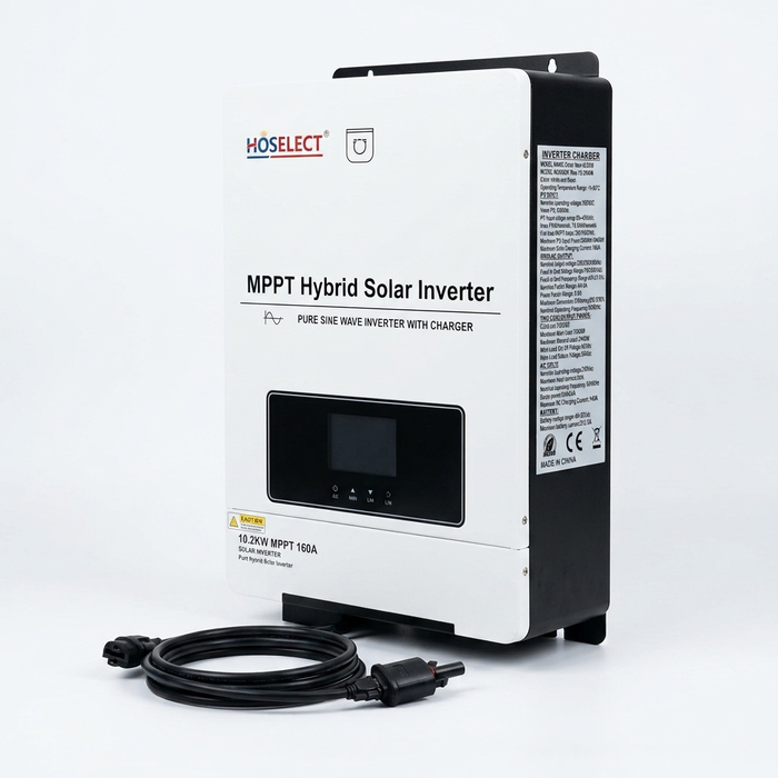 48V 10.2kW MPPT Hybrid Solar Inverter with Wi-Fi