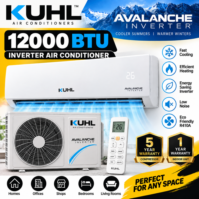 KUHL 12,000 BTU Avalanche Inverter Air Conditioner